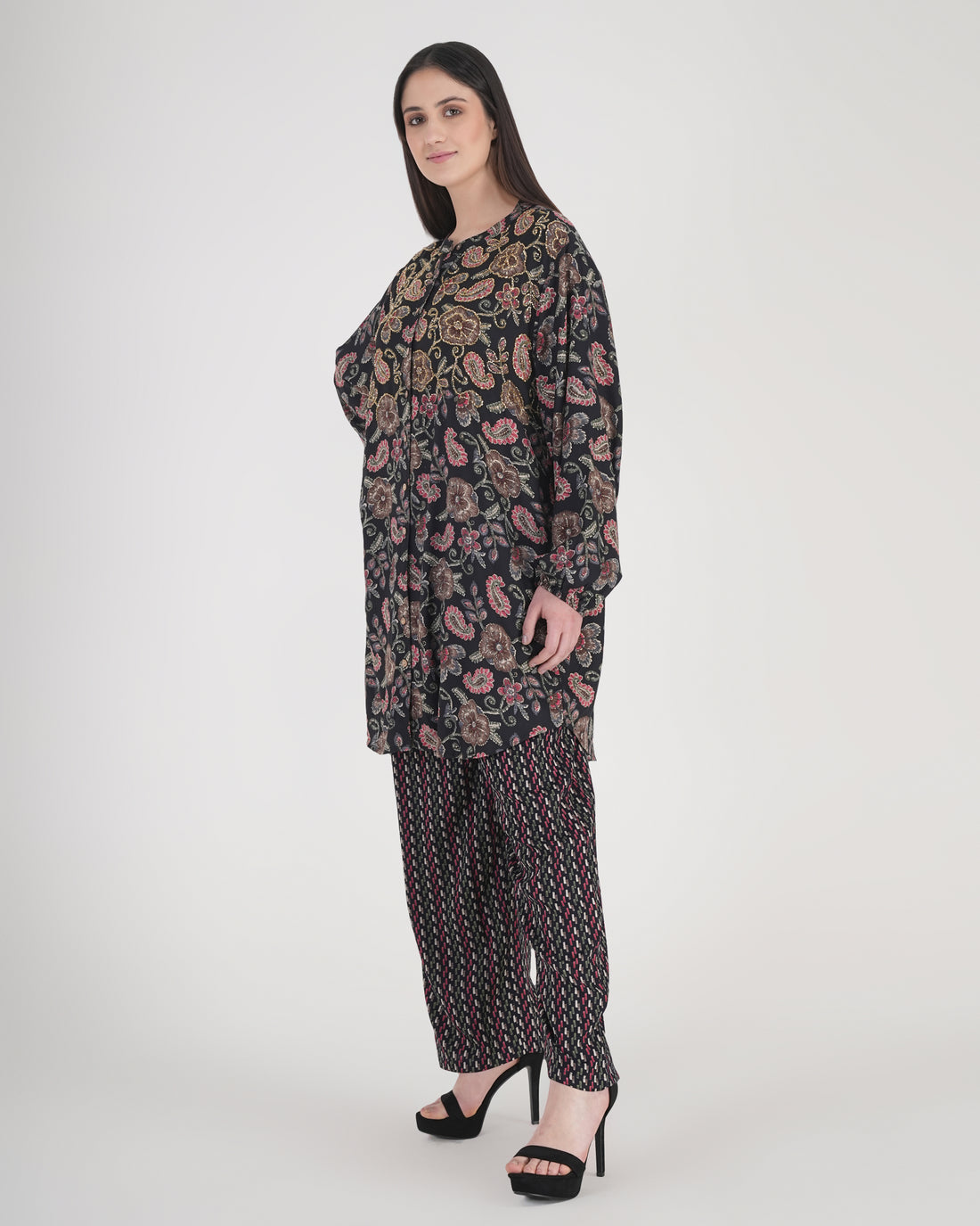 Effortless Chic Oversized Printed Co-Ord Set for Women