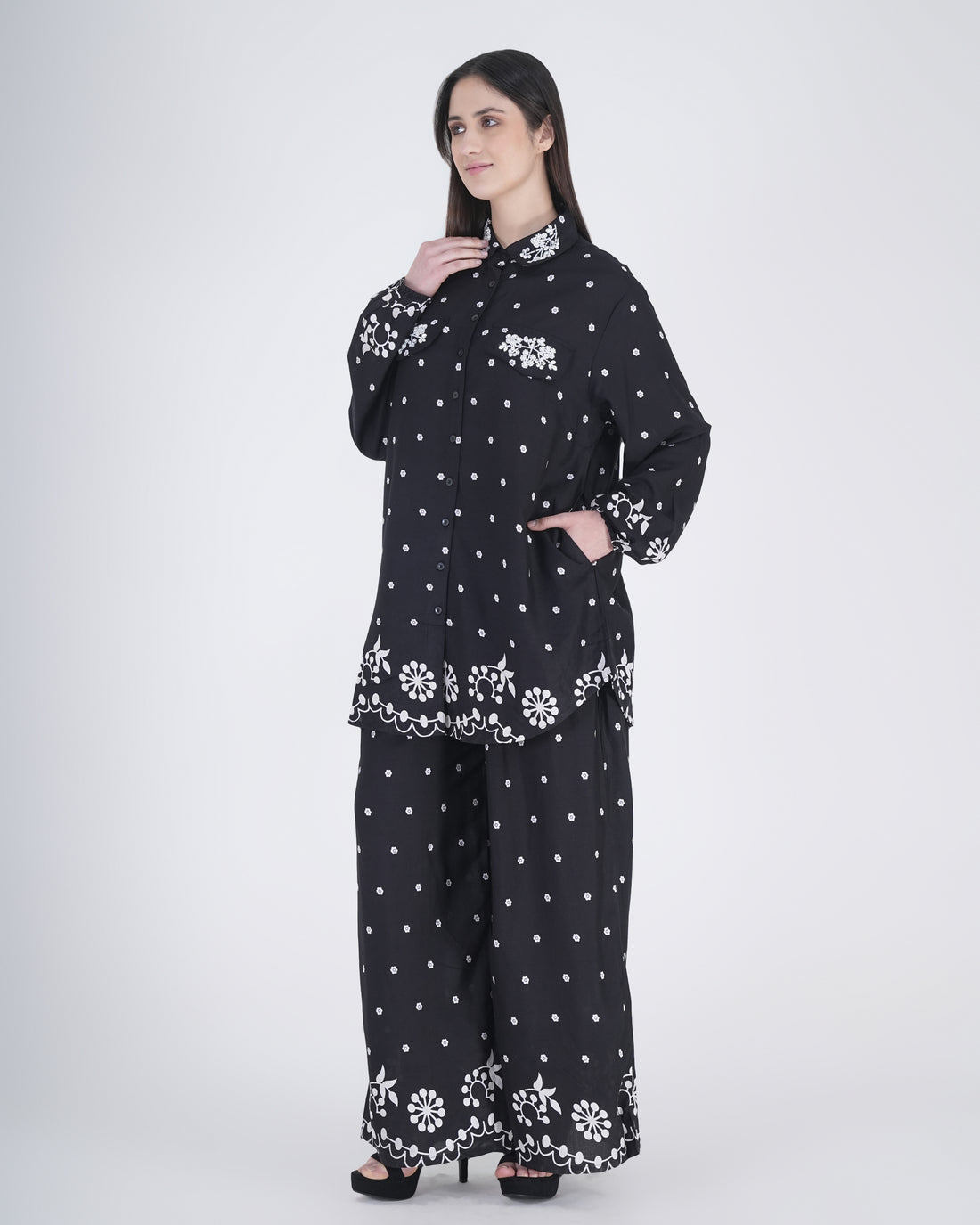 Bold Print Oversized Co-Ord Set – Statement Style for Women