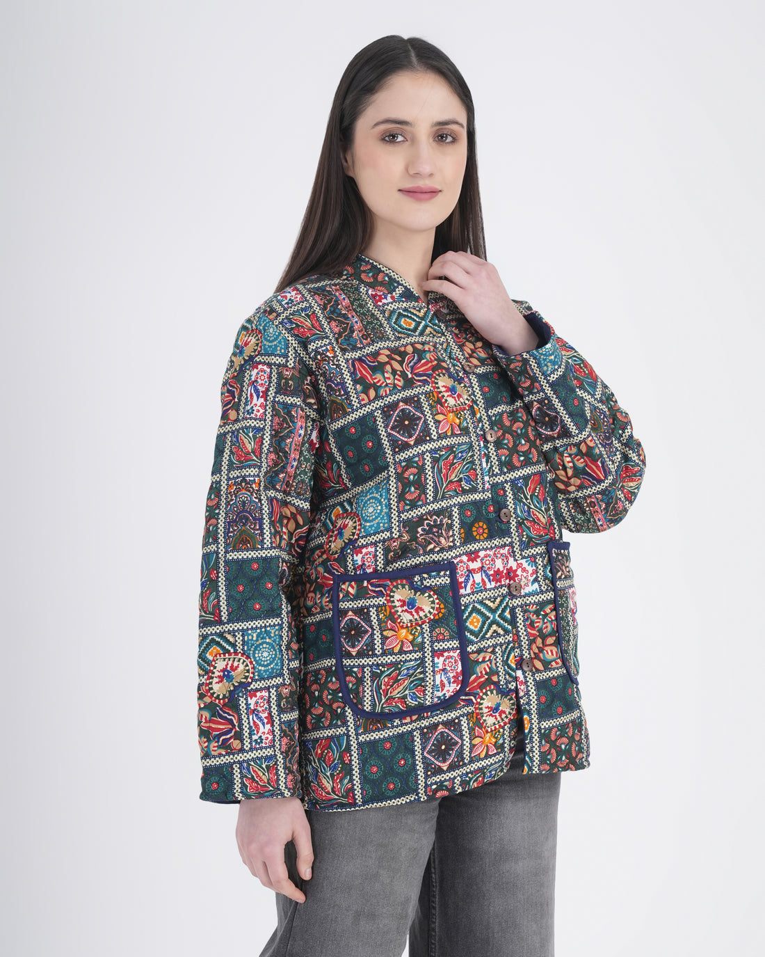 Women’s Floral Embroidered Statement Jacket