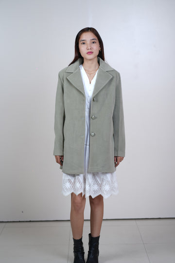 Modern Long Coat for Women (Grey)
