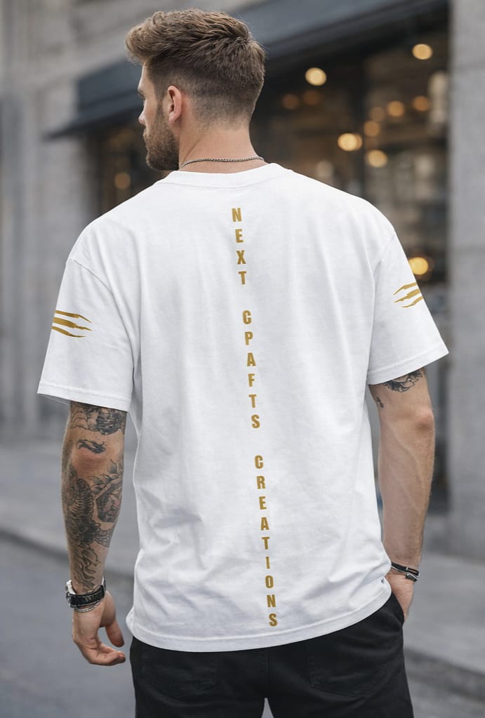 White Urban Graphic Oversized T-Shirt – Bold Street Style Relaxed Fit